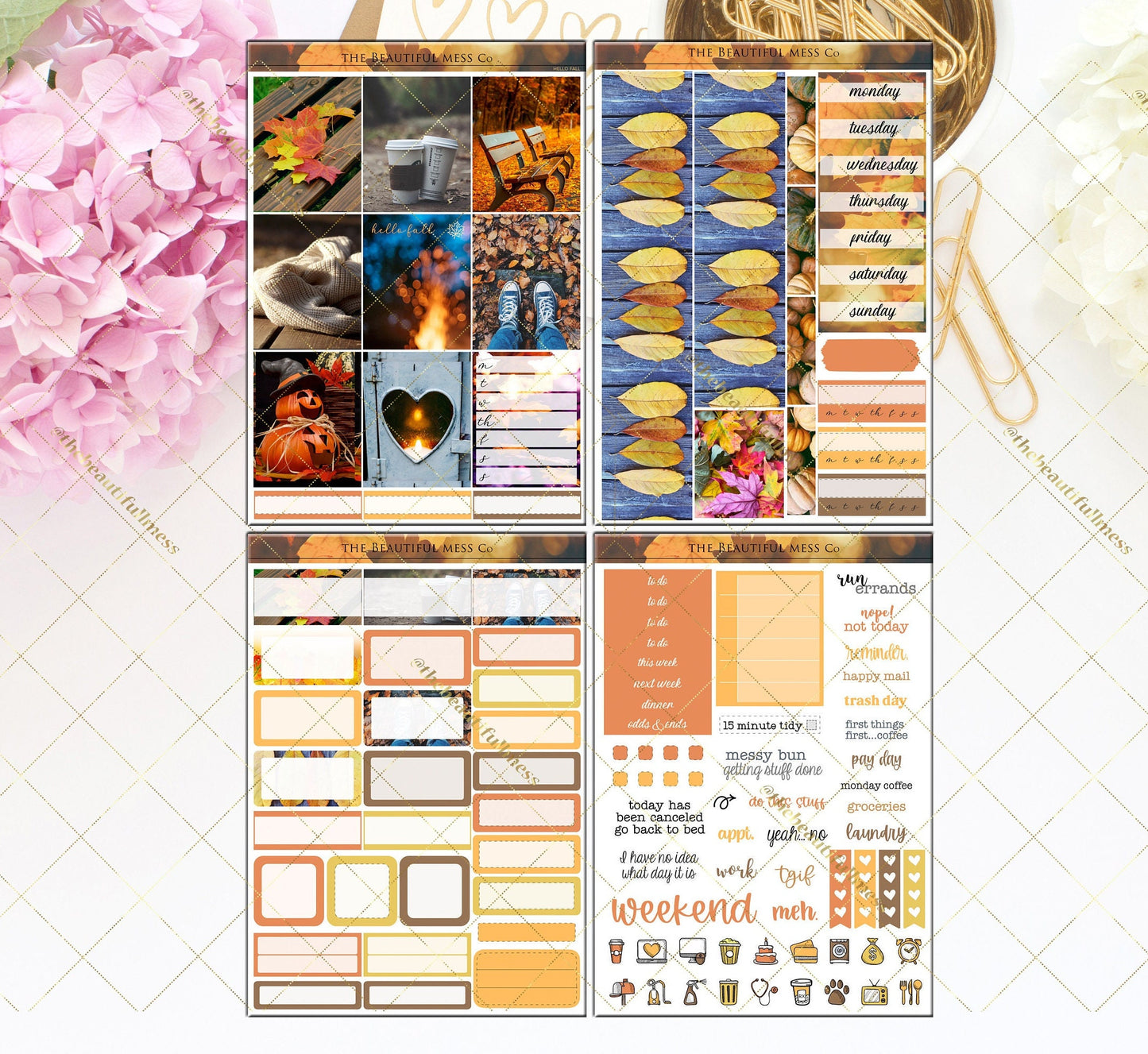 Hello Fall Vertical Weekly Kit