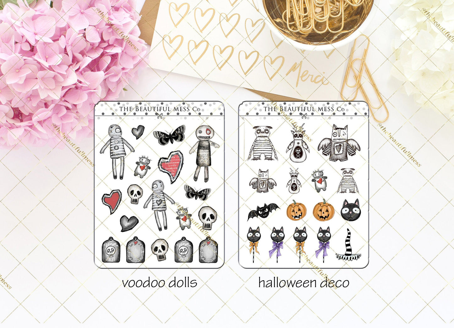 Voodoo Dolls or Halloween Deco Stickers