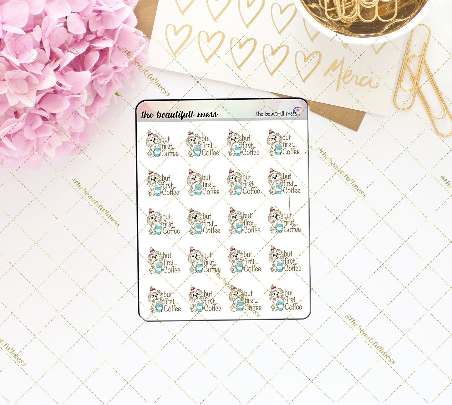 But First Coffee... Lily stickers