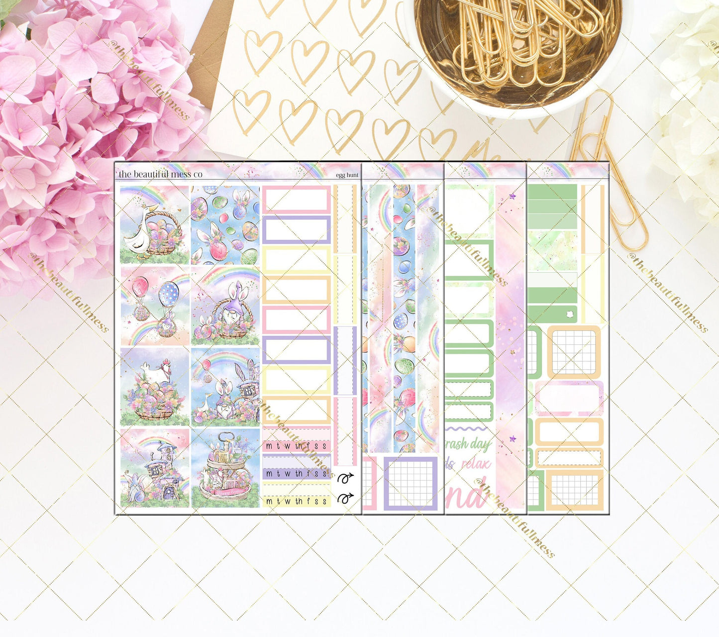 Egghunt Planner Stickers / Hobonichi Cousins