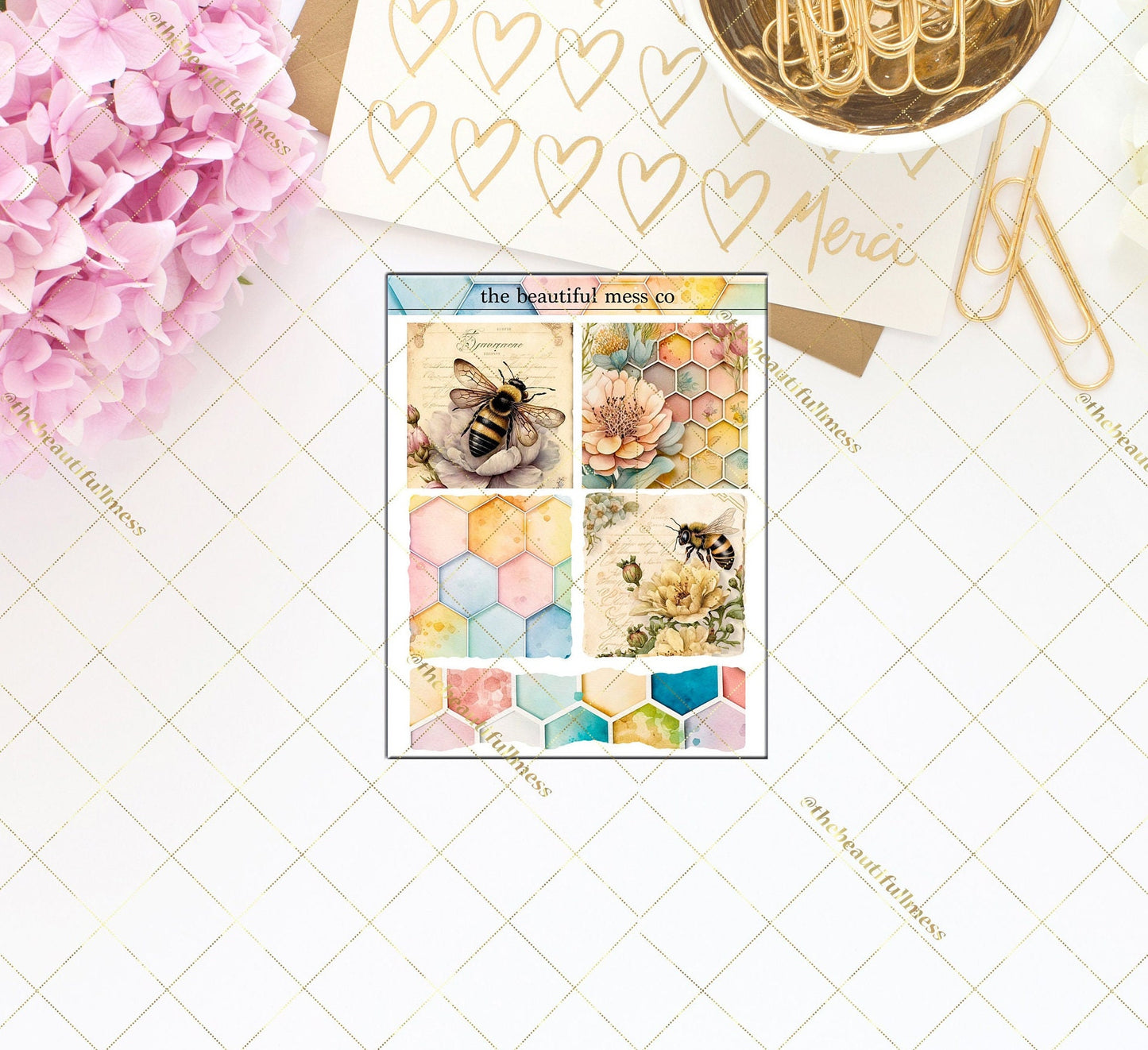 Honeycomb Mini Journaling Sheet