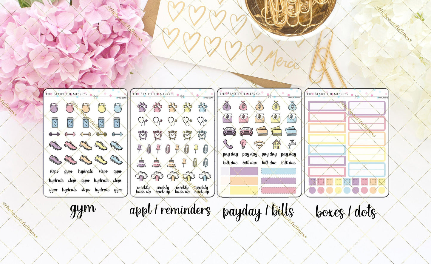 April Icon Stickers