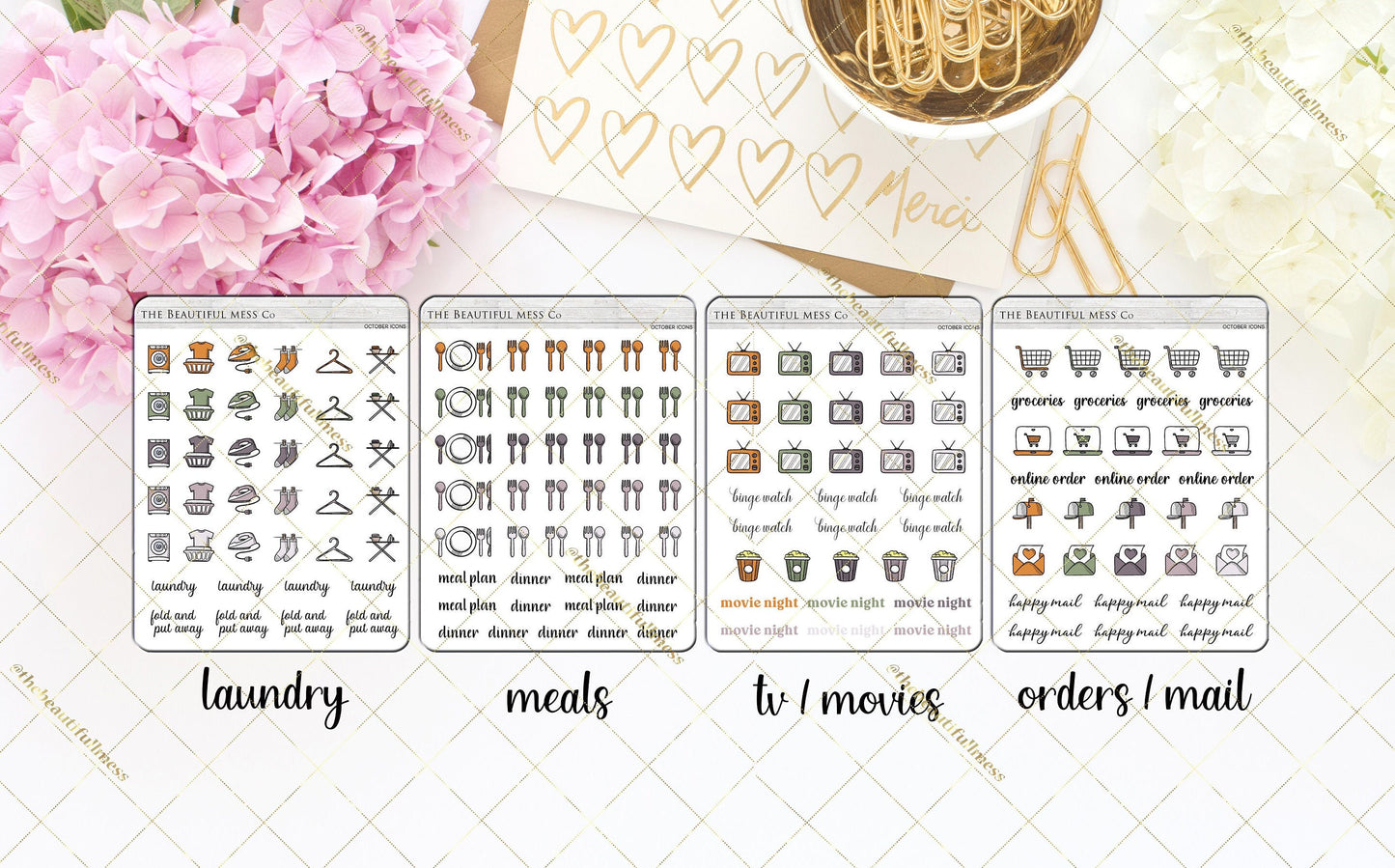 October Icon Stickers