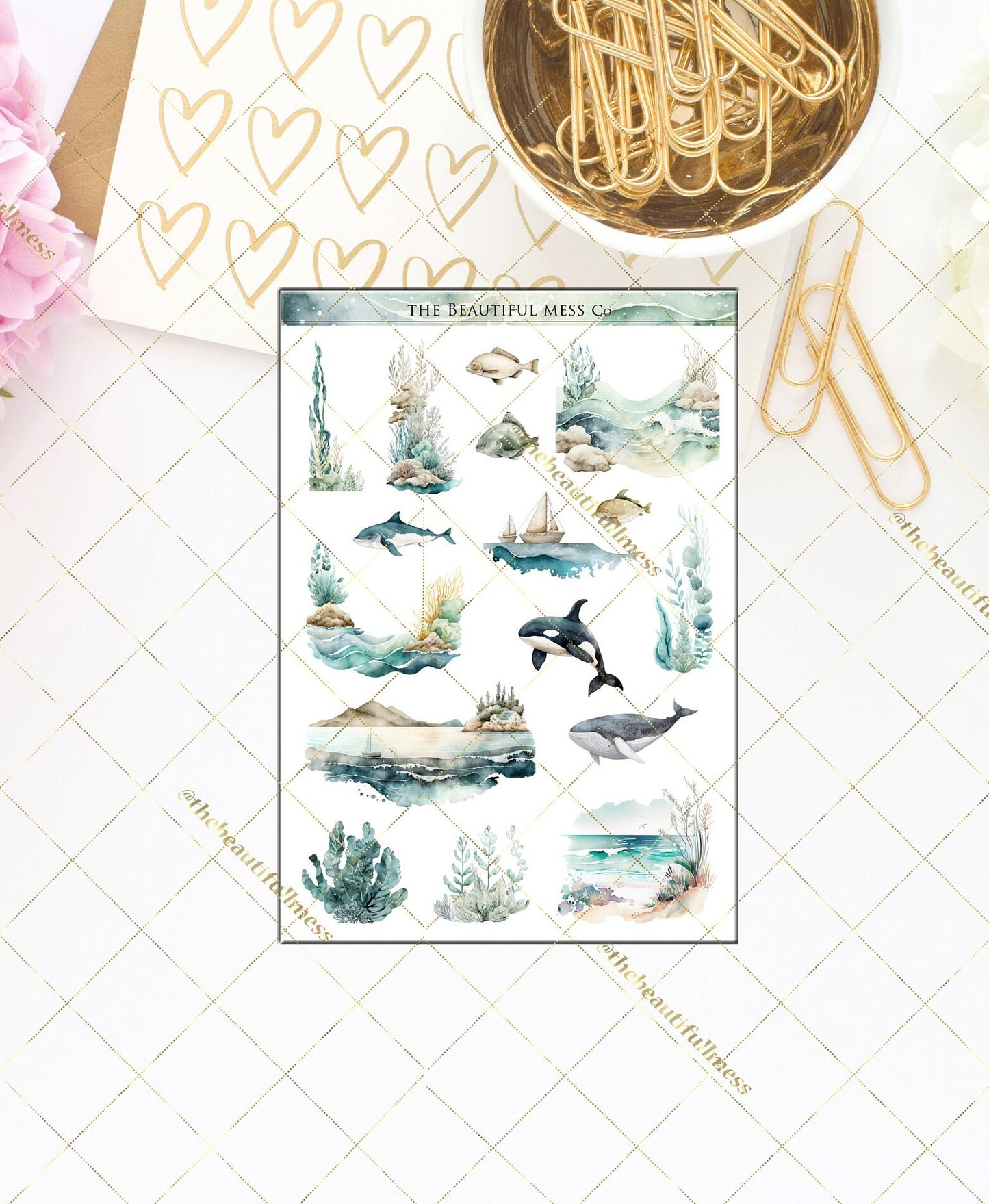 Tranquil Sea Large Deco Stickers
