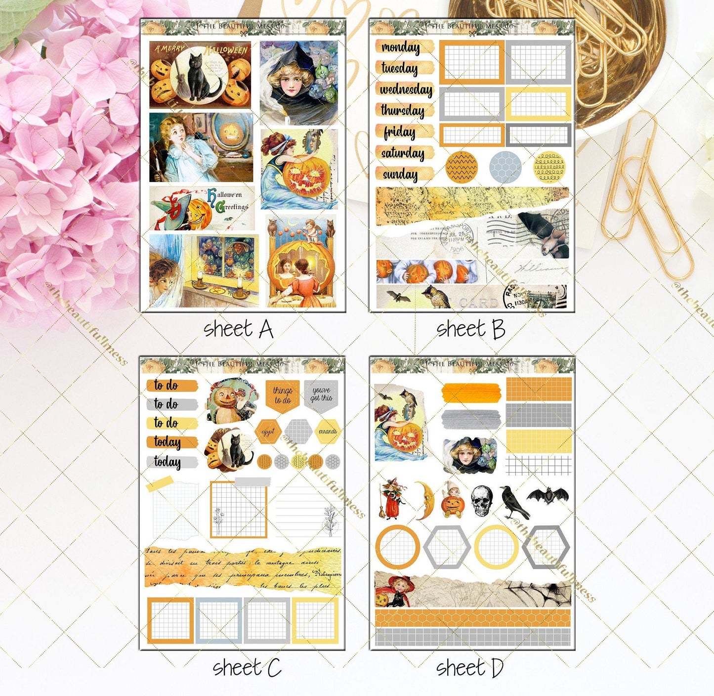 Vintage Halloween Journaling Kit