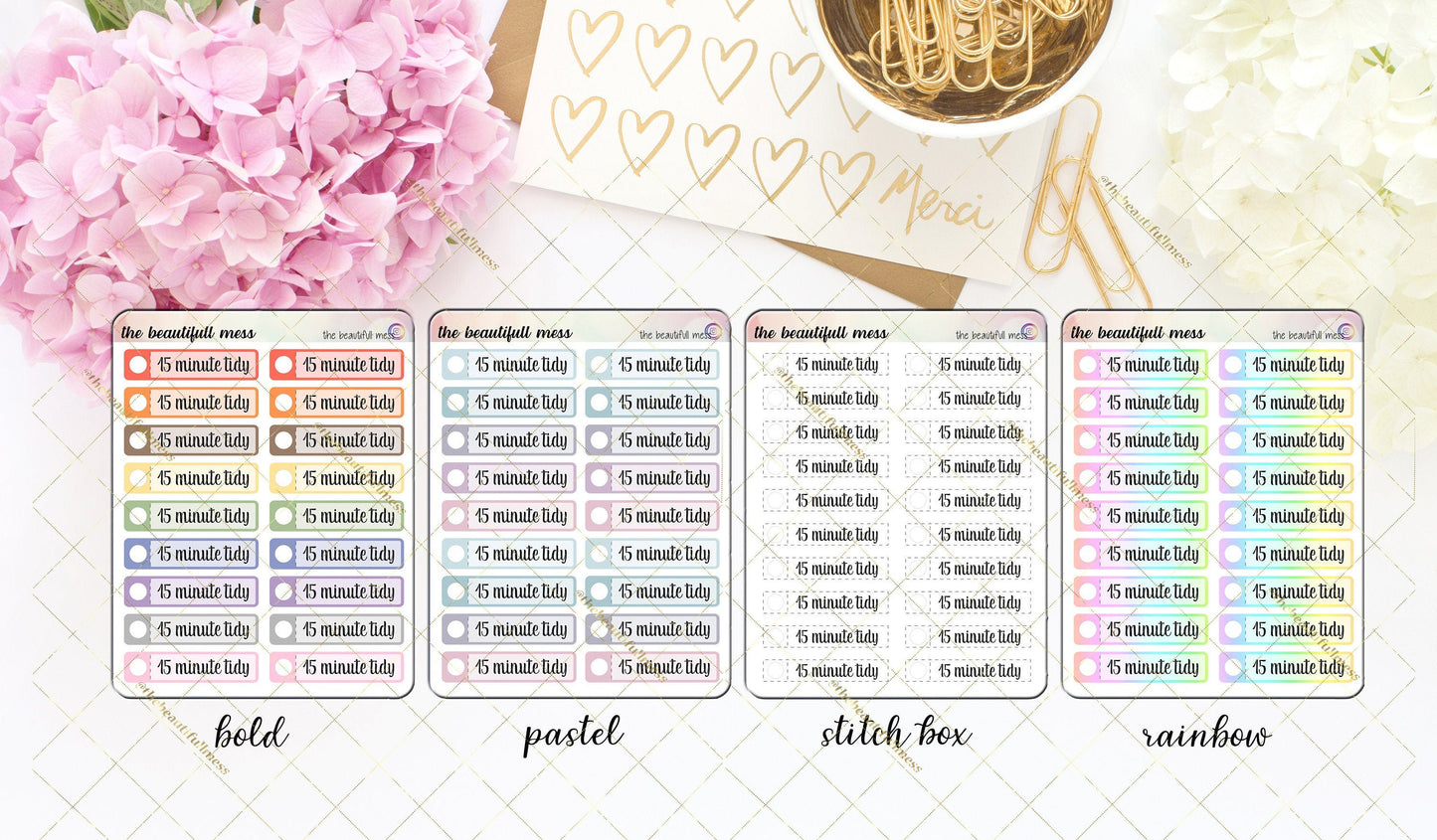 15 Minute Tidy Stickers