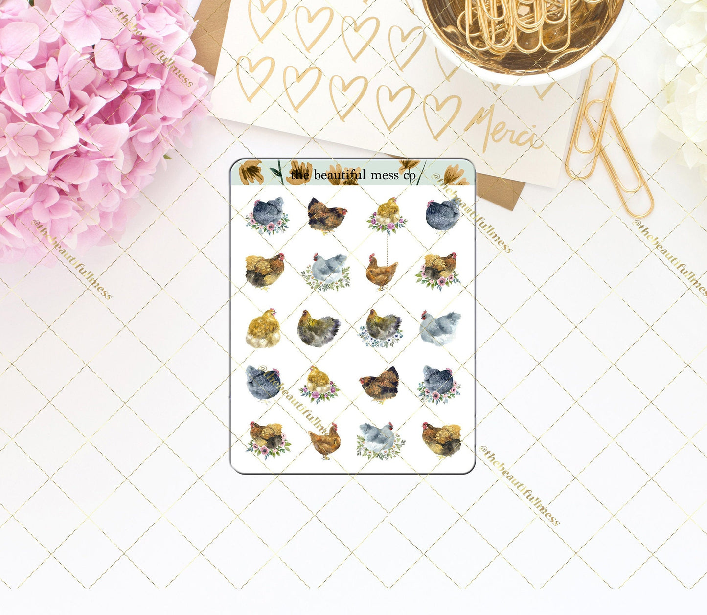 Chickens Deco Stickers