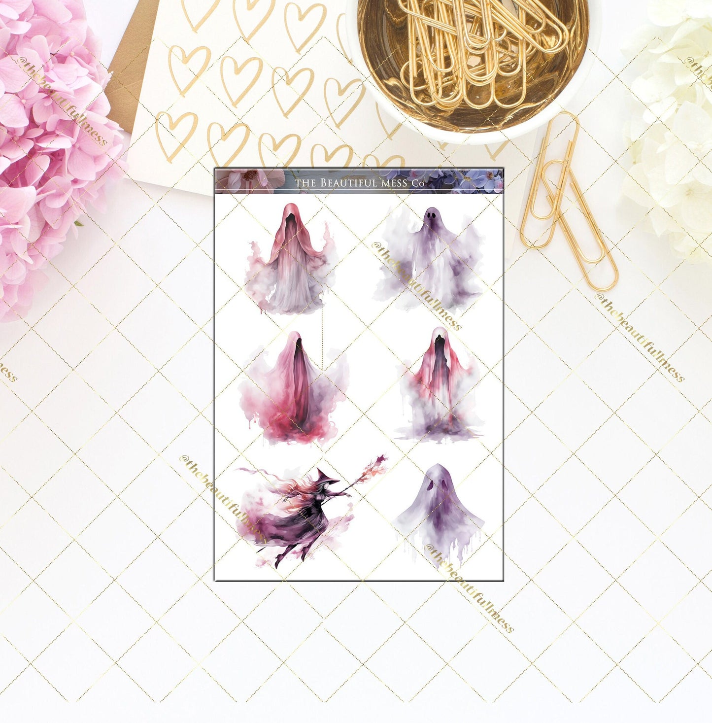 Ghosts Large Deco Stickers