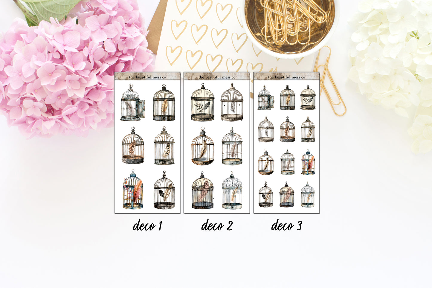 Bird Cages Journaling Deco