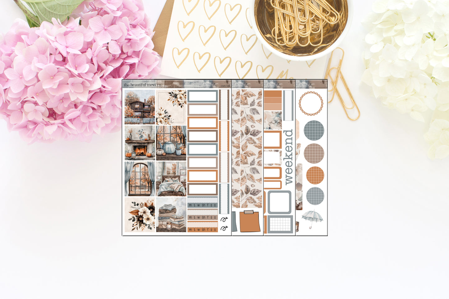 Cozy Fall Weekly Kit for Hobonichi Cousins