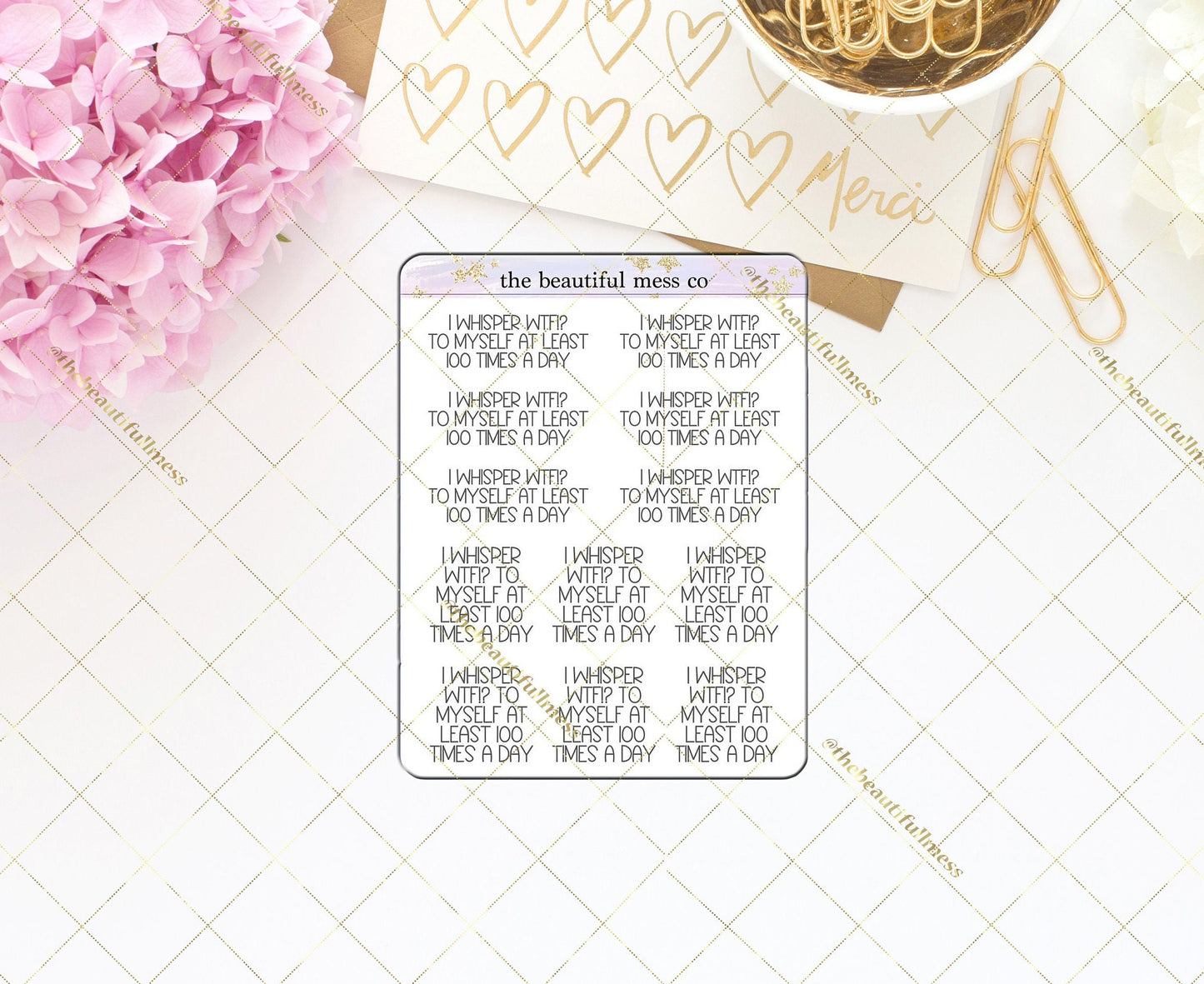 Whisper to Myself Deco Stickers