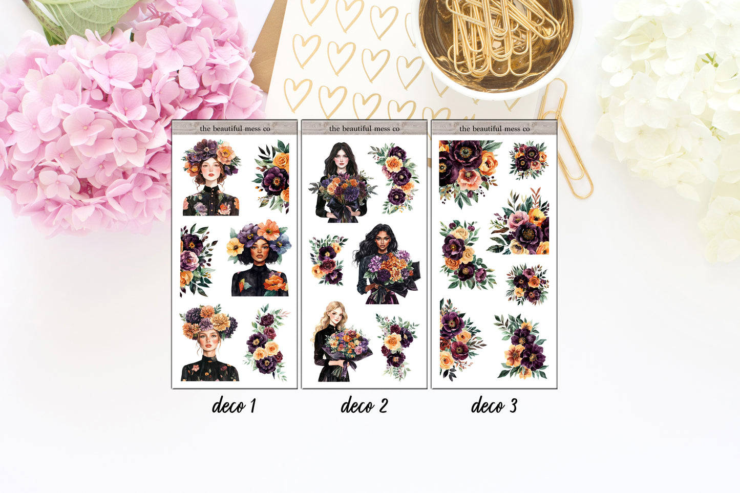 Dark Bloom Journaling Sheets