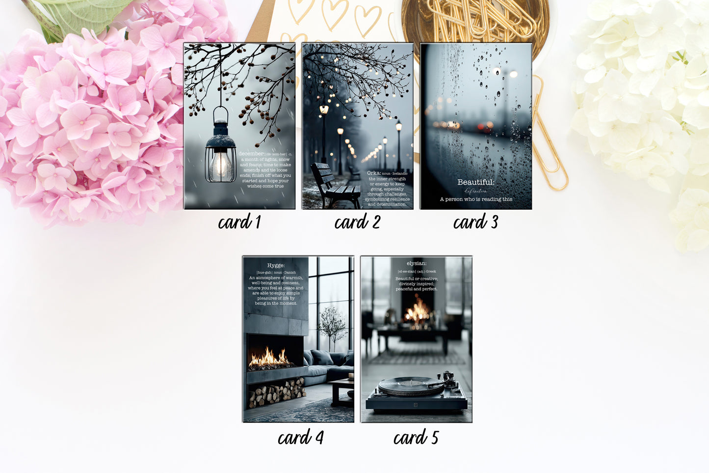 December Journaling Card