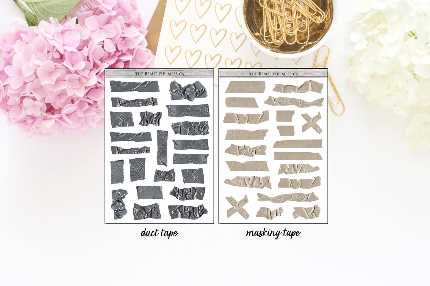 Duct Tape and Masking Tape Deco Stickers