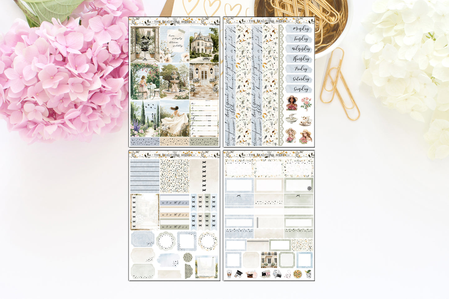 French Garden FOILED Weekly Kit