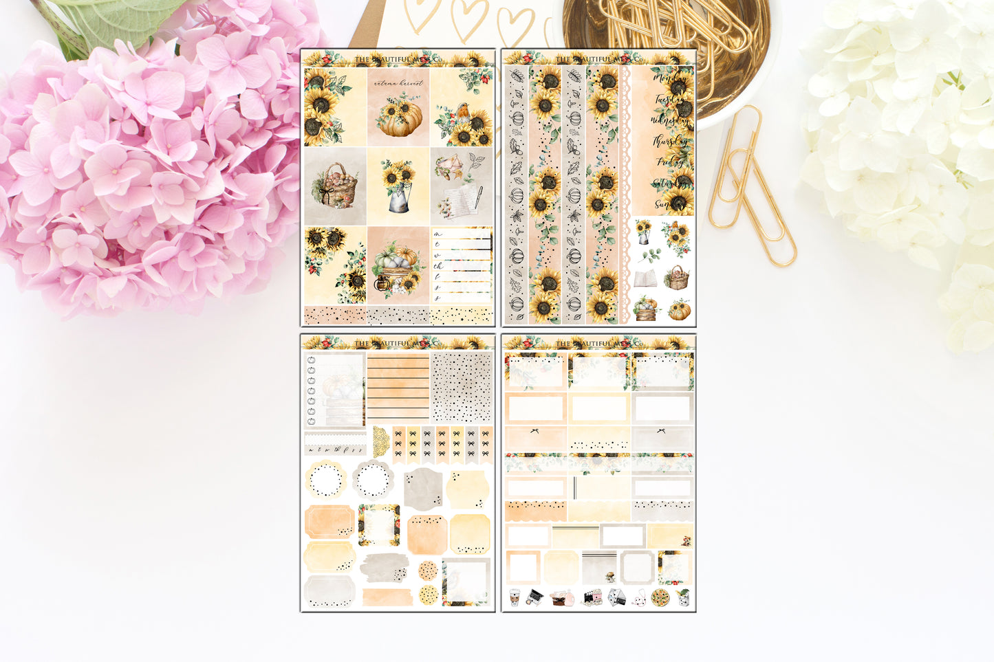 Autumn Wishes FOILED Vertical Weekly