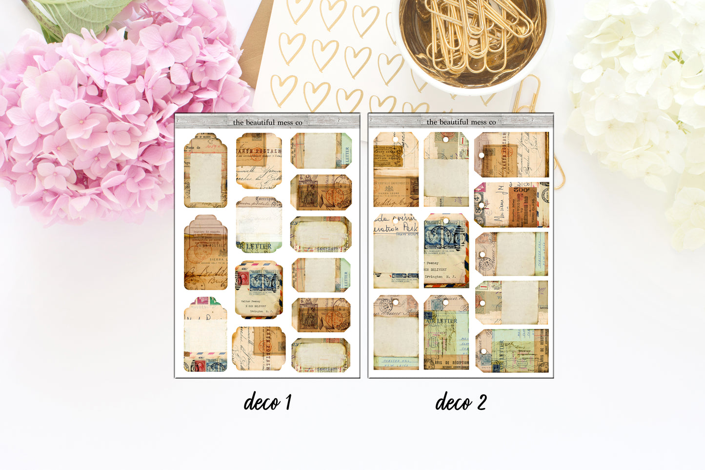 Large Tags Deco Stickers