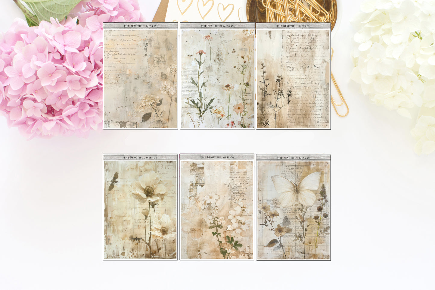 Neutral Tear Sheets Washi Stickers