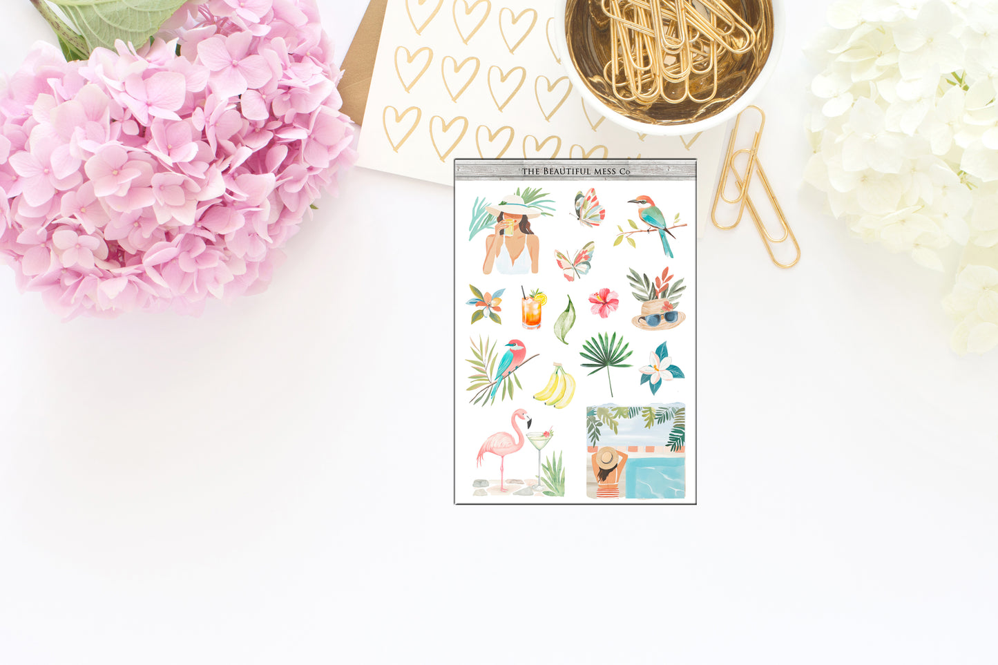 Tropical Vacation Journaling Deco