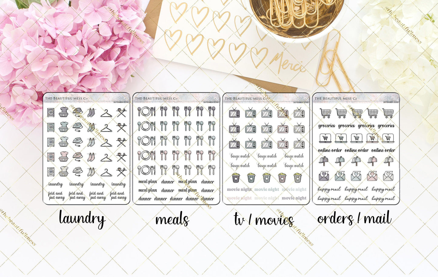 September Icon Stickers