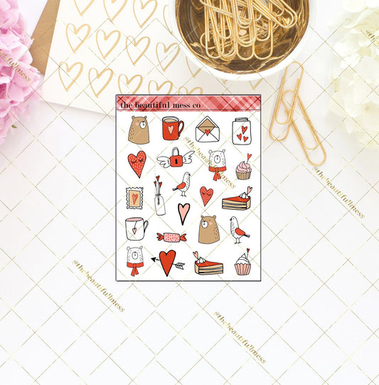 Be My Valentine Deco Stickers