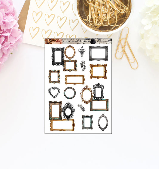Halloween Frames Journaling Stickers