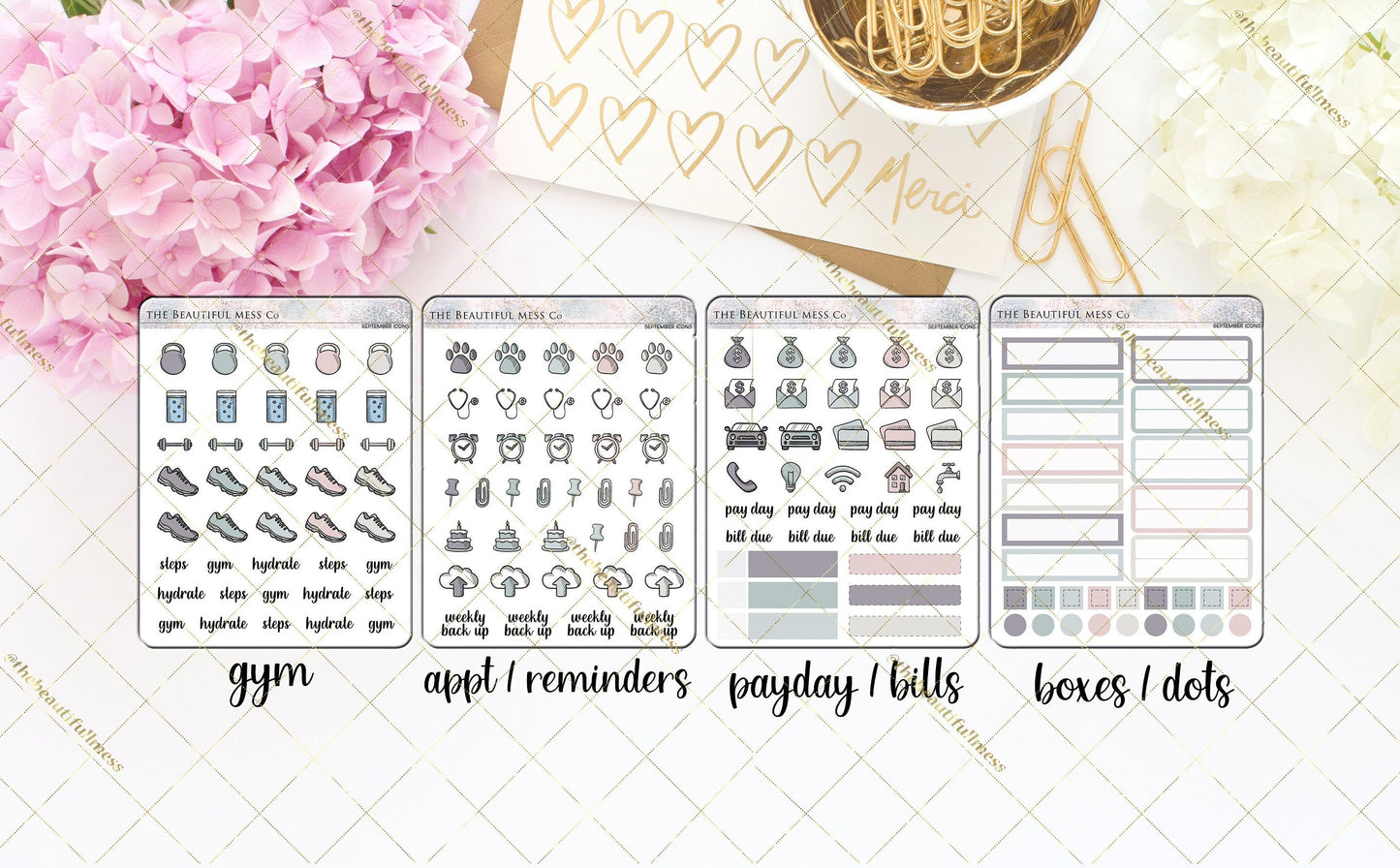 September Icon Stickers