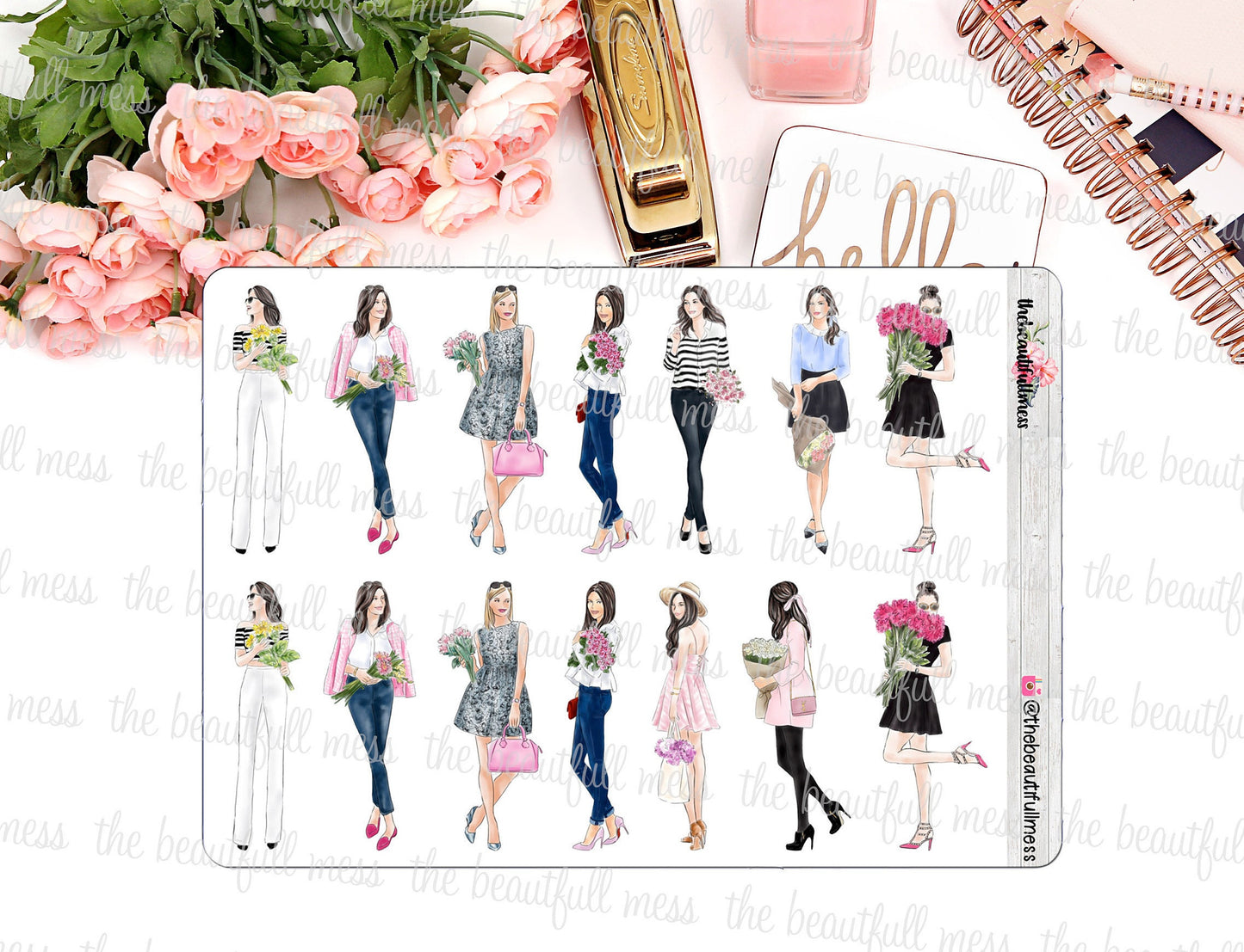 Flower Beauties Stickers