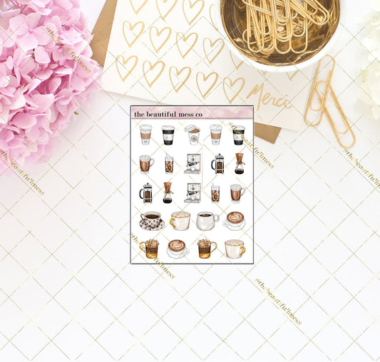 Coffees 3 Stickers