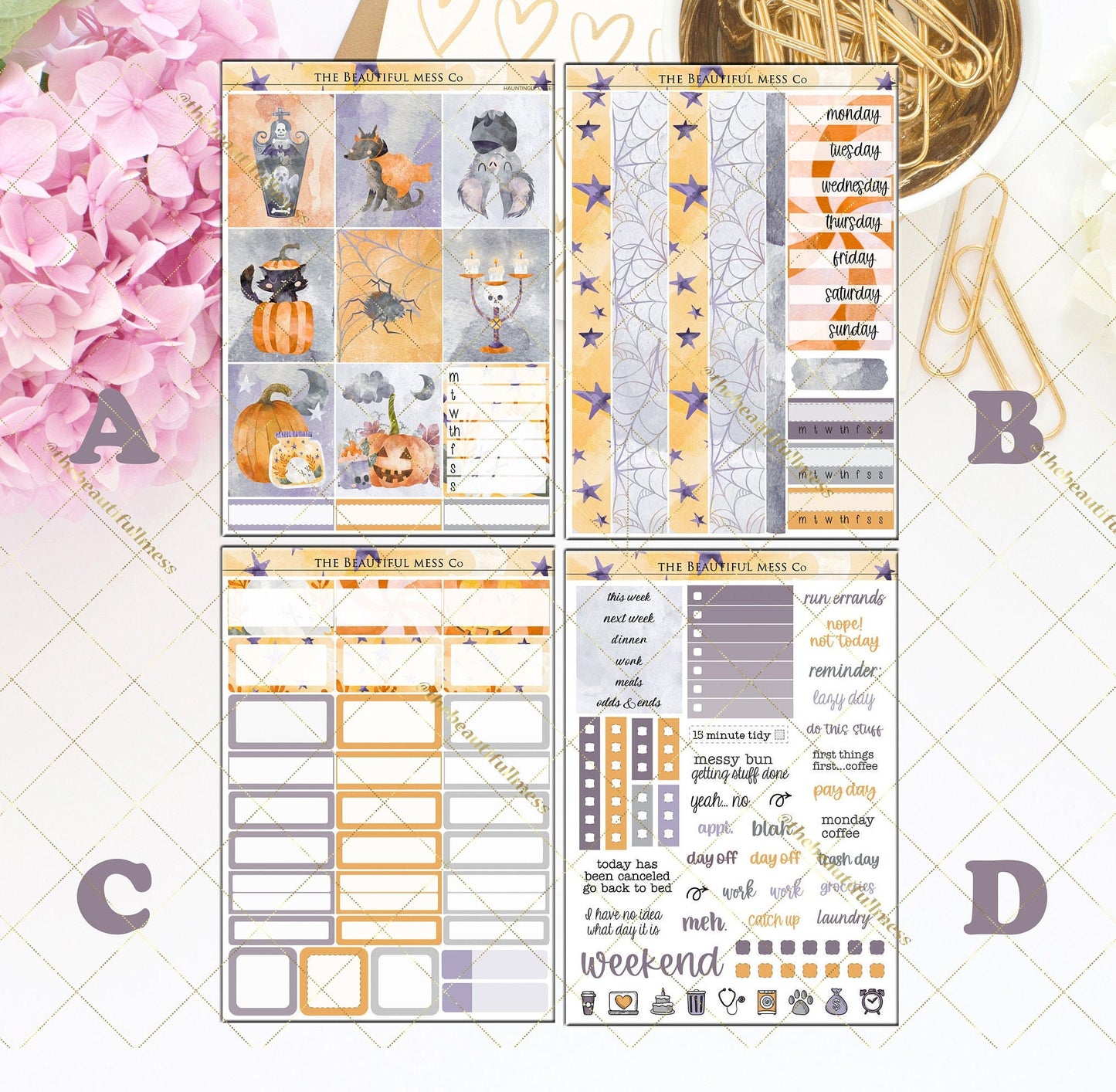 Hauntingly Cute Vertical Weekly Kit