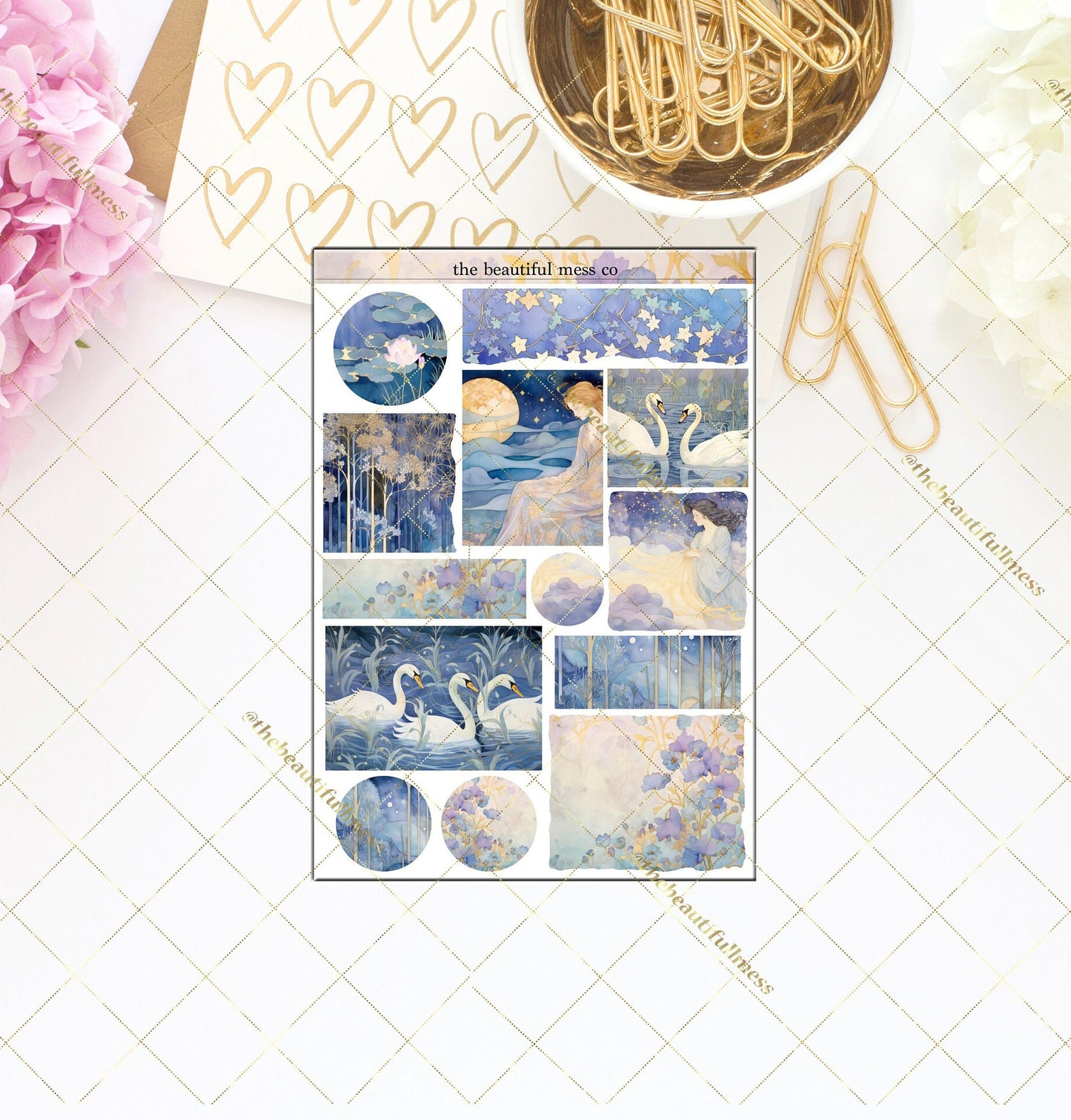 Midnight Beauty Journaling Stickers