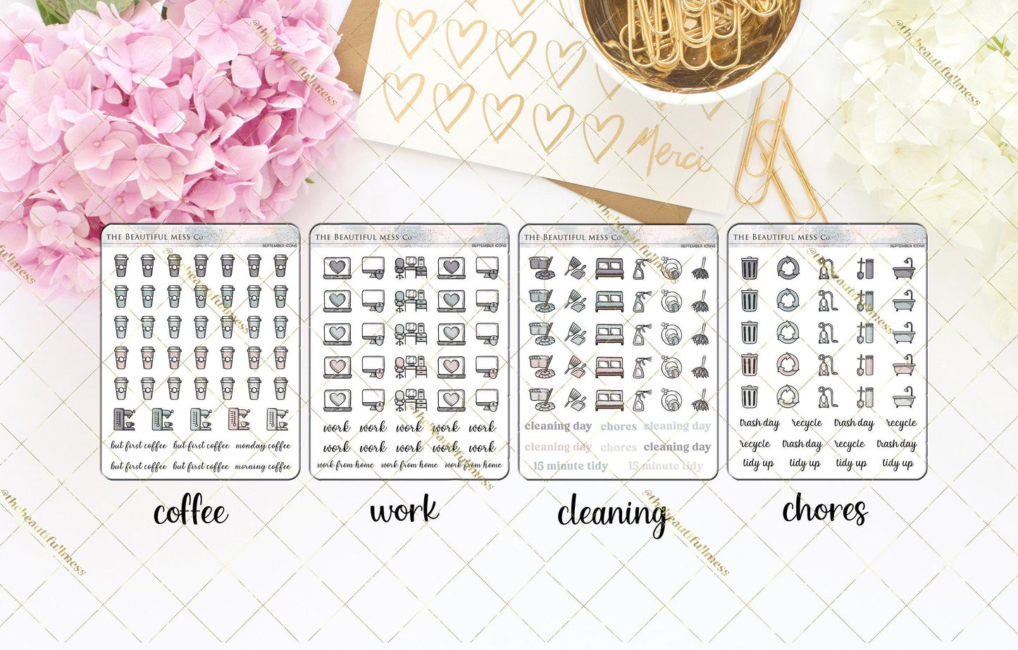 September Icon Stickers