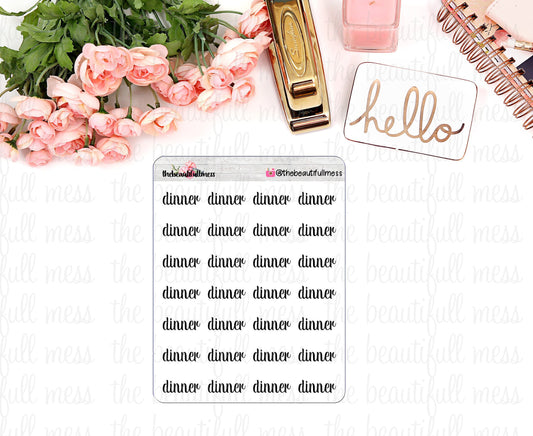 Dinner Script Stickers