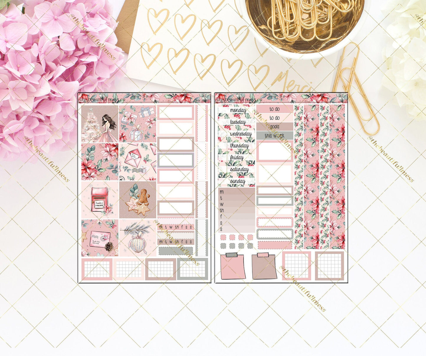 Dear Santa Planner Stickers /  Hobonichi Cousins