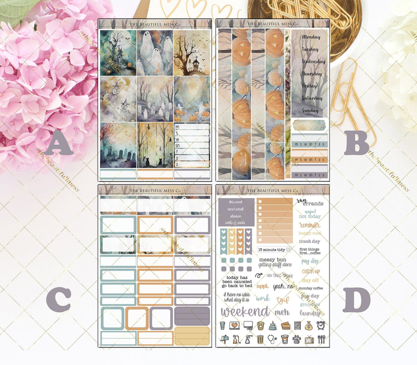 Midnight Garden Vertical Weekly Kit