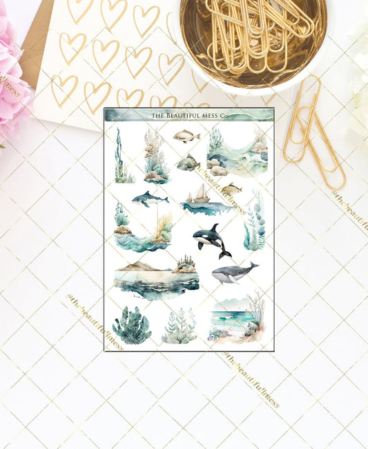 Tranquil Sea Large Deco Stickers