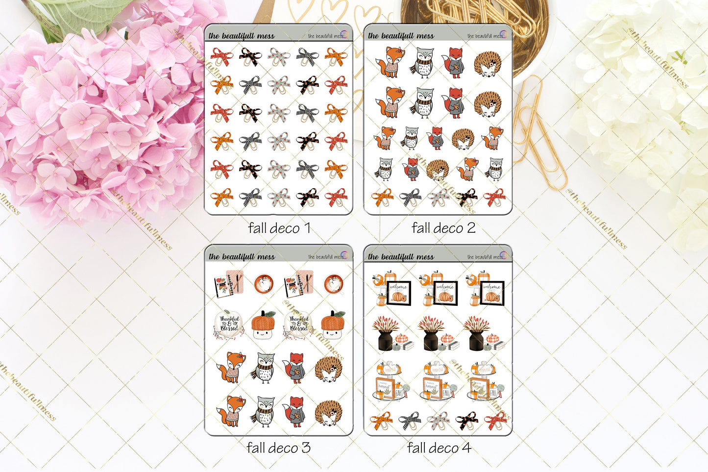 Fall Into Autumn Deco Stickers