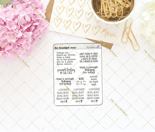 Snarky Quotes 1 Stickers