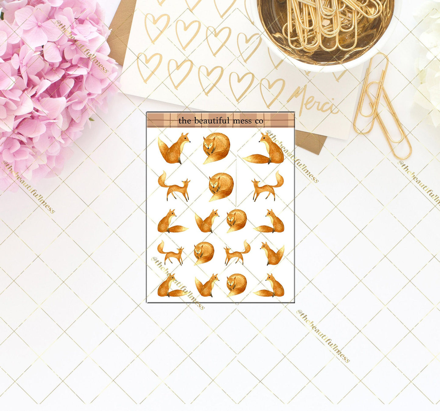 Foxes Deco Stickers