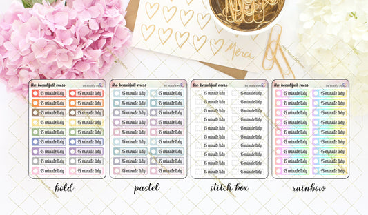 15 Minute Tidy Stickers