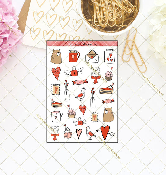 Be My Valentine Large Deco Stickers