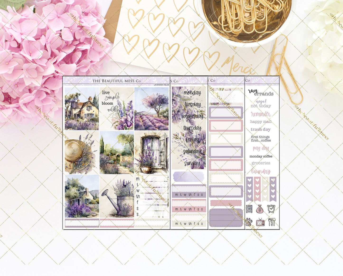 Lavender Fields Vertical Weekly Kit