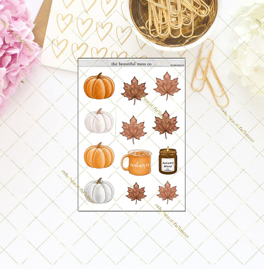 Autumn Mood Deco 001 Large Deco Stickers