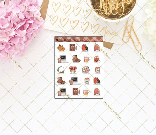 Fall Bucket List 2 Deco Stickers