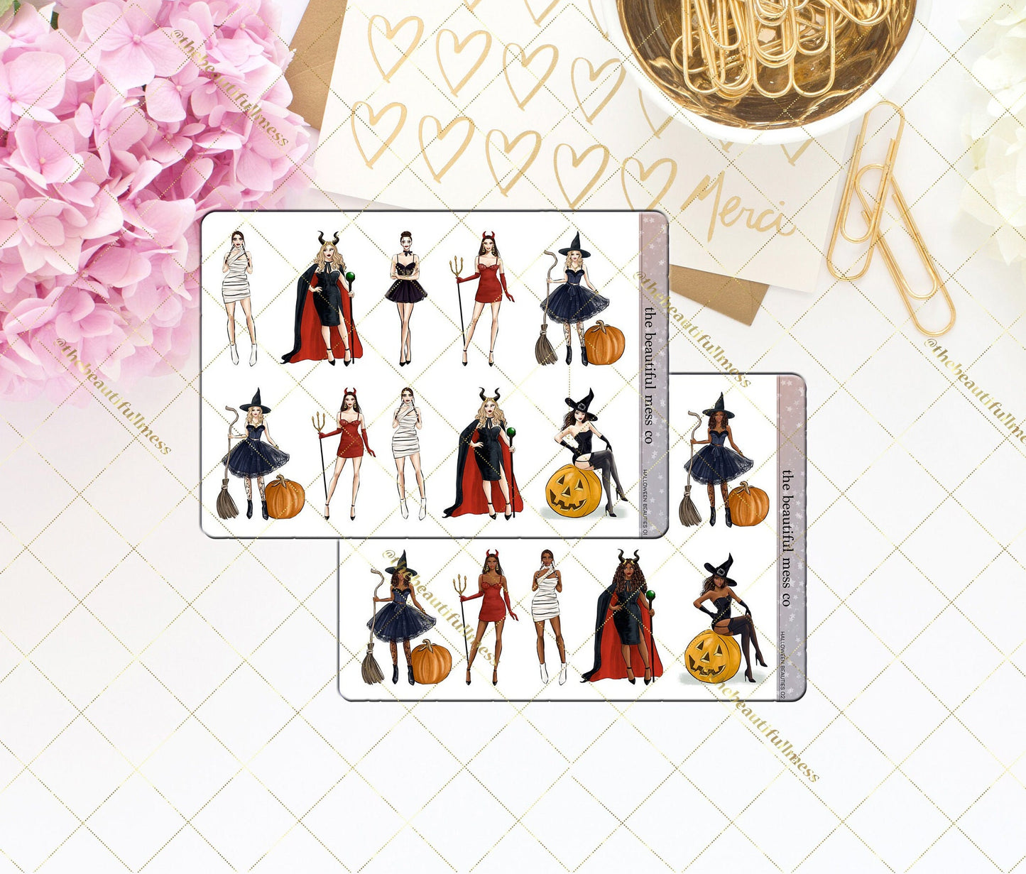 Halloween Beauties Stickers