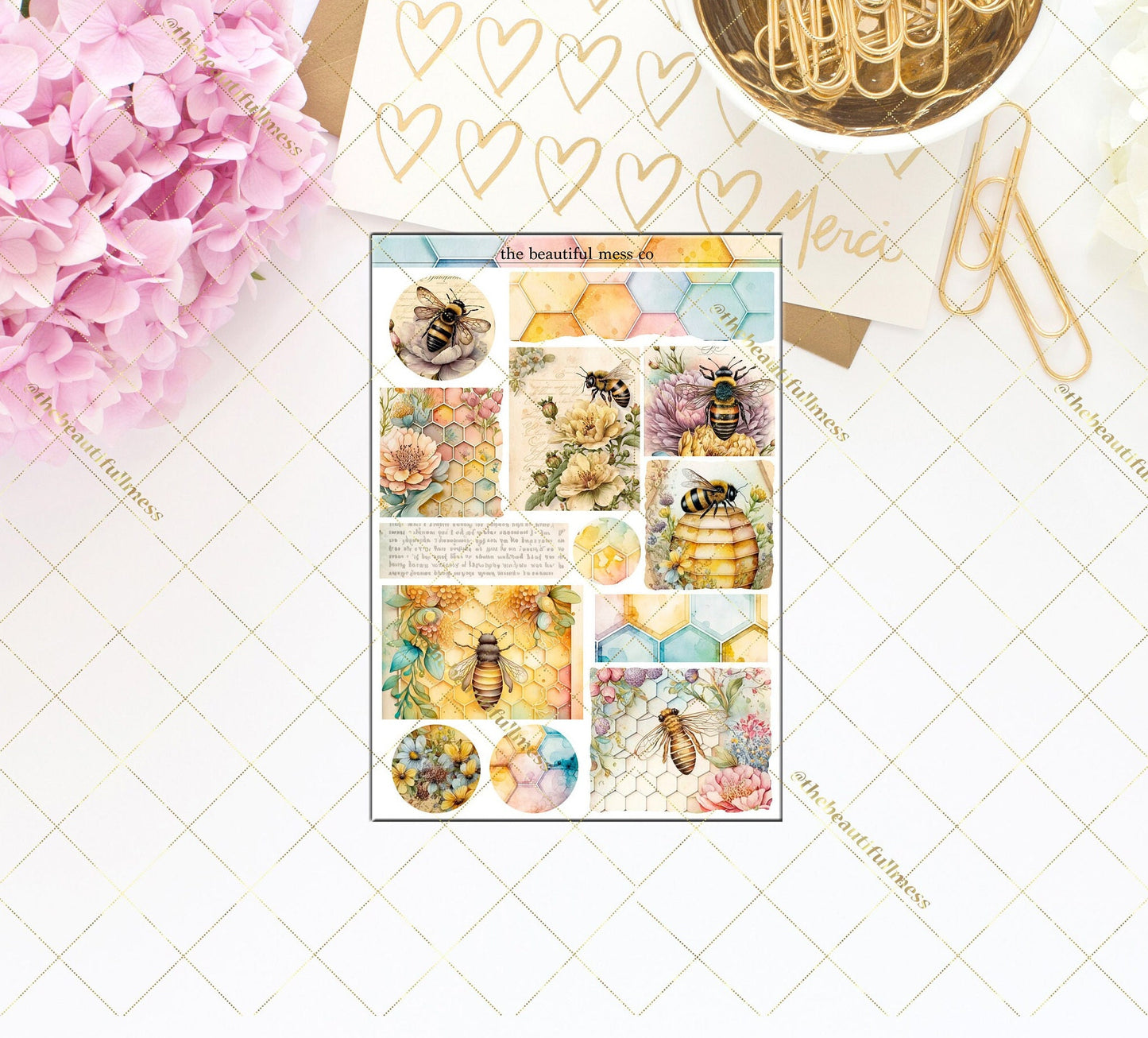 Honeycomb Journaling Sheet