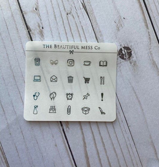 Icons Foil Icons Stickers