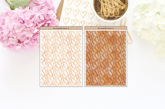 Amber Dream 2 Washi Sheet