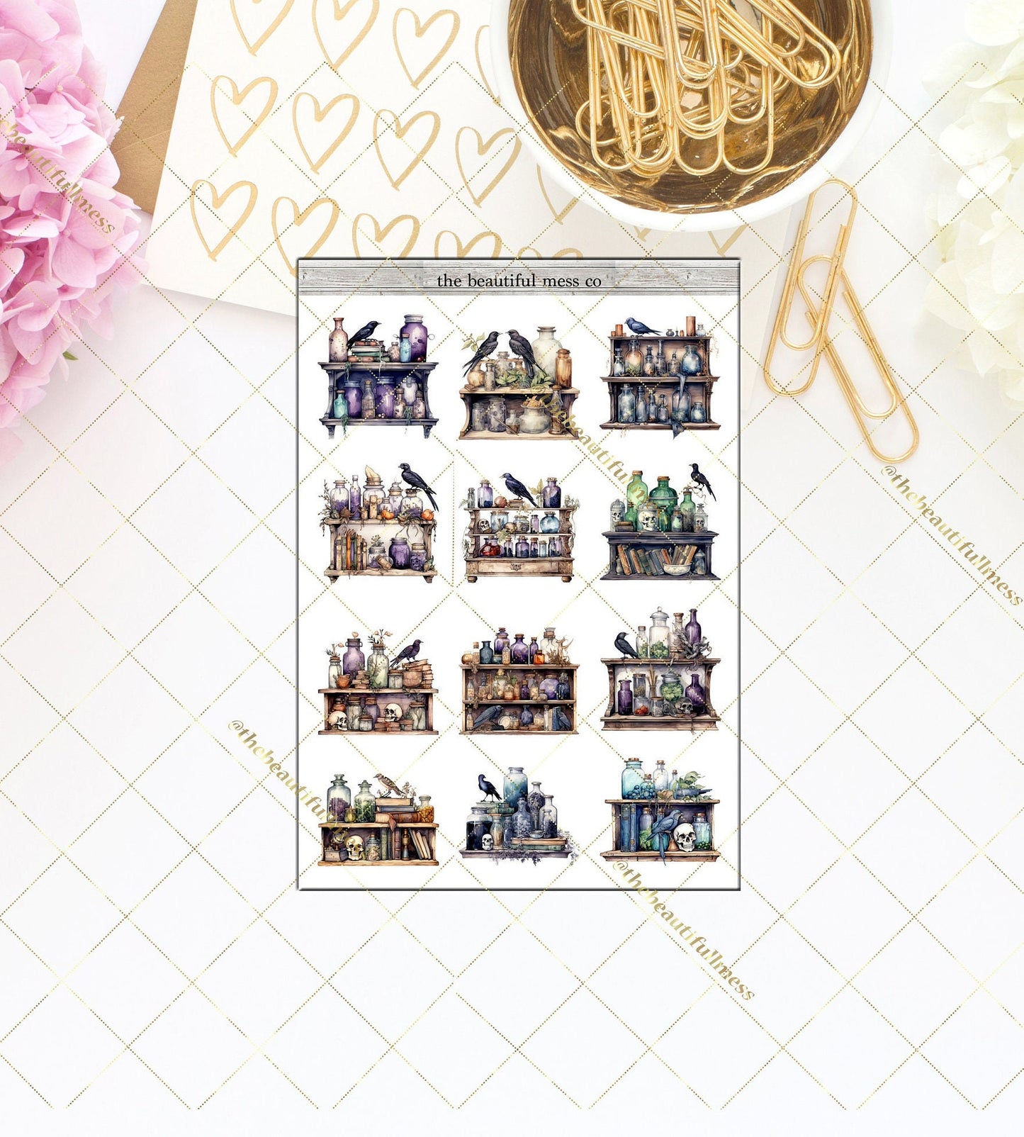 Potion Shelves Large Deco Stickers