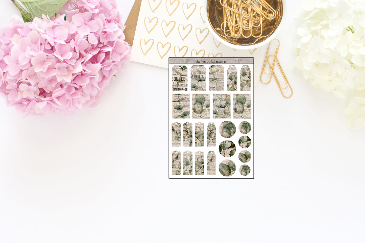 Botanical Journaling Tags Deco Journaling Stickers